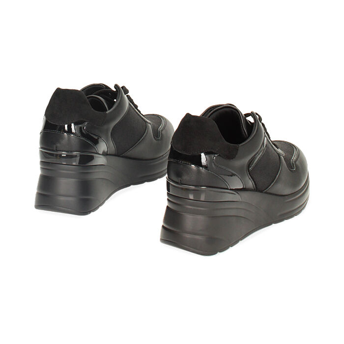 Sneakers plateau nere on sale