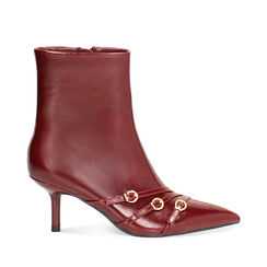 Tronchetti bordeaux con tacco di 7 cm, Primadonna, 264972612EUBORD035, 001a