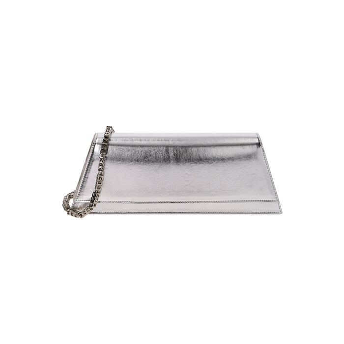 Pochette donna rigida argento