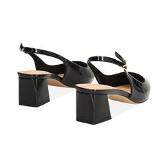 D&eacute;collet&eacute; slingback nere tacco 4,9 cm, Primadonna, 272752401VENERO039, 004 preview