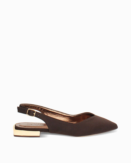 Ballerine slingback testa di moro eleganti, DK BROWN