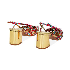 Décolleté multicolor laminate, tacco largo 6,4 cm, Ultime occasioni, 232121730LMMULT038, 003 preview