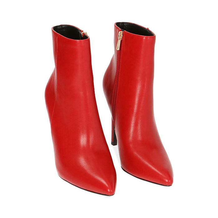 Botines para mujer rojos, tacón 10,5 cm| Primadonna Collection
