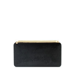 Clutch nera in velluto, Promozioni, 245109999VLNEROUNI, 001a
