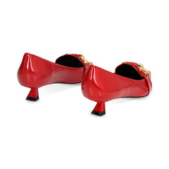 Décolleté rosse in naplak, tacco 3,5 cm, Primadonna, 244922901NPROSS035, 003 preview