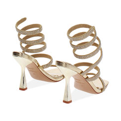 Sandali oro con tacco 9,5 cm, Primadonna, 274912938LPOROG035, 004 preview