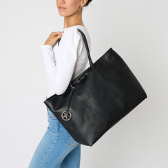 Borsa a spalla nera con dettagli eleganti, Primadonna, 265705555EPNEROUNI, 002a