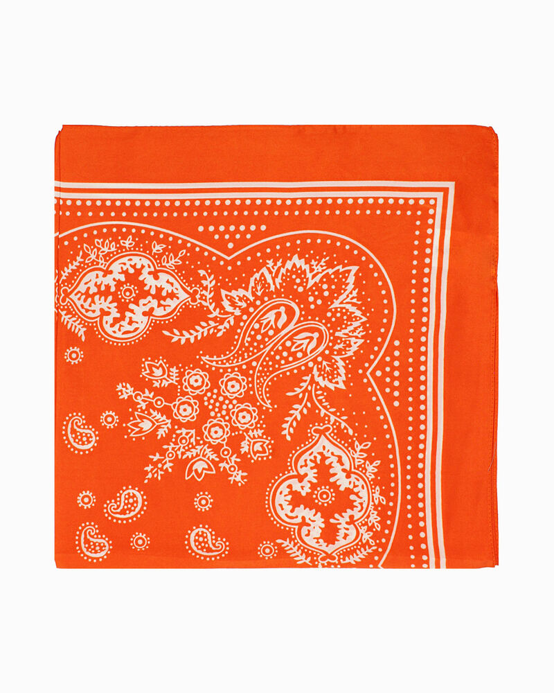 Foulard da donna arancio a fantasia image number null