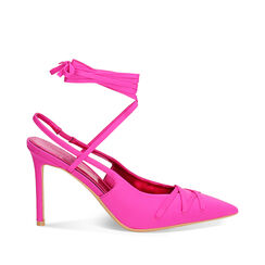 Zapatos de salón slingback de mujer fucsia con cordón, Primadonna, 252156420LYFUCS035, 001a