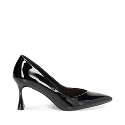 Escarpins femme noirs en vernis, Primadonna, 252141105VENERO036, 001a