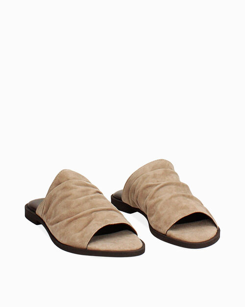 BOTAS DE LLUVIA FLAT SUEDE TAUP, TAUPE