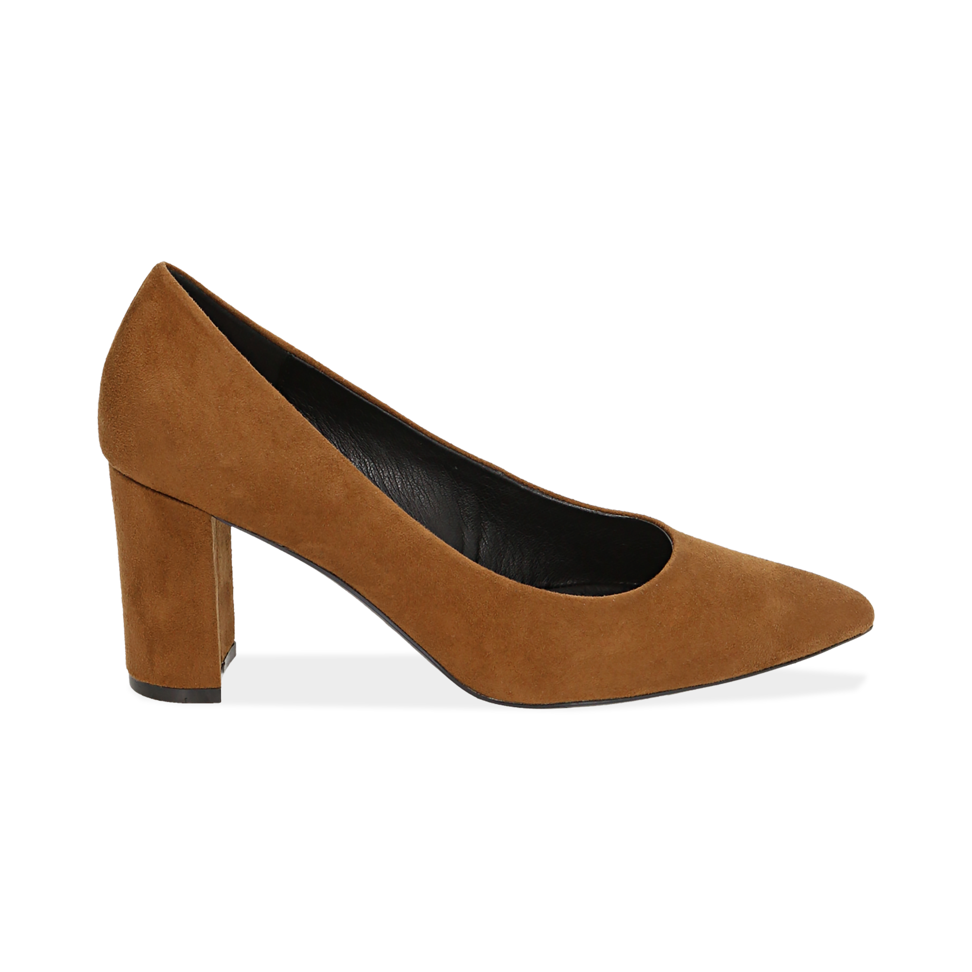Décolleté cuoio in microfibra, tacco 7,50 cm | Primadonna Collection
