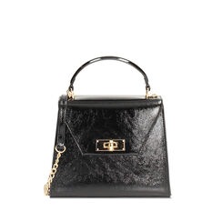 Mini bag nera in naplack con tracolla removibile, Primadonna, 265126600NPNEROUNI, 001a
