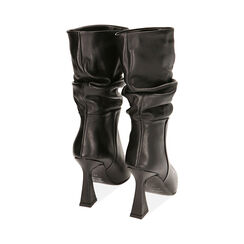 Ankle boots neri in pelle, tacco 8,5 cm , Primadonna, 20A555027PENERO035, 003 preview