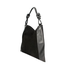 BORSA BORSA A SPALLA CAMOSCIO NERO, Special Price, 240804086CMNEROUNI, 002 preview