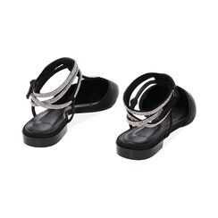 Ballerine slingback nere in raso, Ultime occasioni, 232150109RSNERO035, 003 preview
