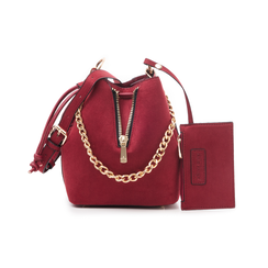 Secchiello bordeaux in microfibra,