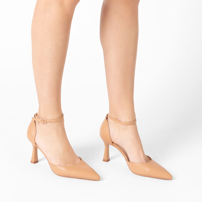 Sandali Con Tacco A Spillo 10cm Donna - Cinturino Alla Caviglia E Peep Toe, In Sintetico - Eleganti E Sexy - Foto 10