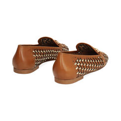 Mocassini cognac intrecciati, Primadonna, 271452015PICOGN036, 004 preview