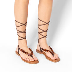 Sandales bas femme marron, Primadonna, 253605901EPMARR040, 002 preview