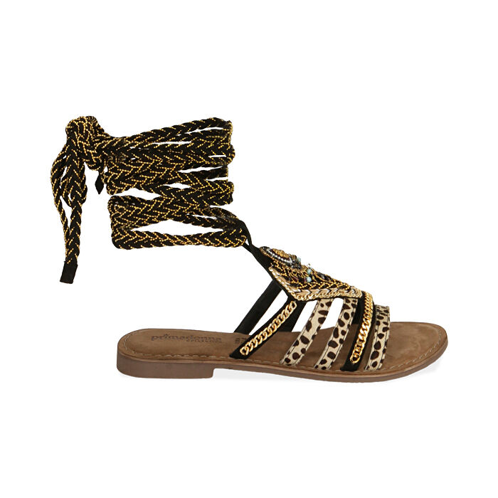 Sandali neri camoscio clearance