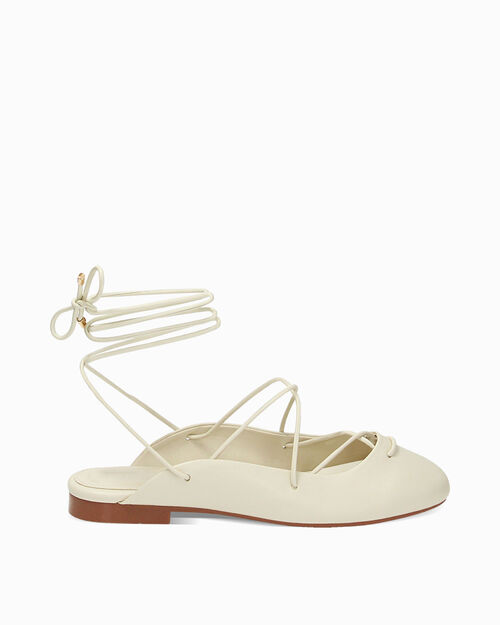 WOMEN SHOES BALLERINA SLINGBACK SYNTHETI, CREAM