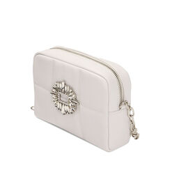 Borsa a tracolla gioiello bianca, Primadonna, 215124664EPBIANUNI, 002a