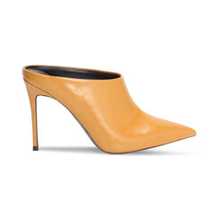 Sabot ocra lucido con tacco 10 cm, Primadonna, 262188522EUOCRA035, 001 preview