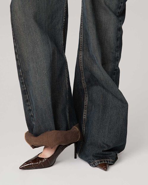 D&eacute;collet&eacute; marron fonc&eacute; &agrave; talon de 8 cm, DK BROWN