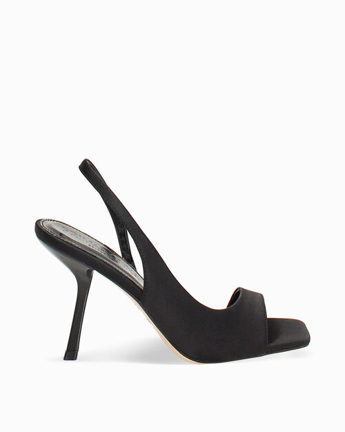 Sandali neri tacco 9,5 cm, BLACK