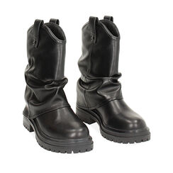 Biker neri con gambale cascante, Primadonna, 242712234EPNERO035, 002a