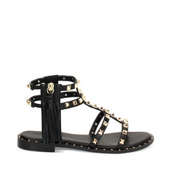 Sandalias planas mujer negras, Primadonna, 254991823EPNERO035, 001a