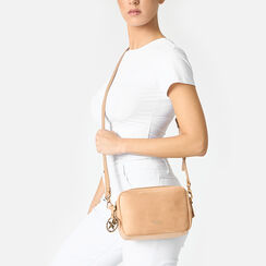 Mini sac femme taupe en microfibre, Primadonna, 255705312MFTAUPUNI, 002a