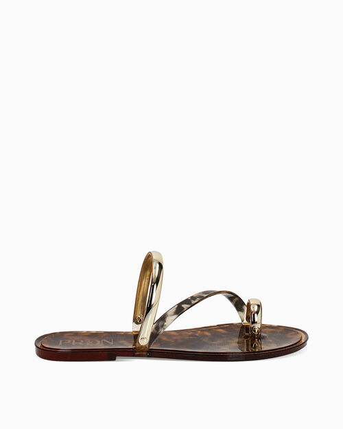 Sandali mare leopard urban chic, LEOPARD