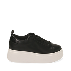 Sneakers nere, zeppa 6,50 cm, Primadonna, 167505101EPNERO035, 001a