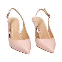 Décolleté slingback nude, tacco 7,6 cm, Primadonna, 232156704ABNUDE036, 002 preview