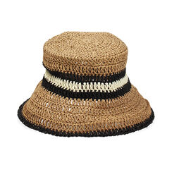 Chapeau femme noir en raphia, Primadonna, 25J904047RFNEROUNI, 001 preview
