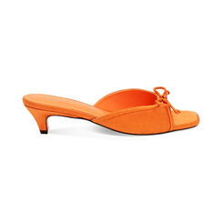 Mules open toe femme orange en satin, Primadonna, 254927801RSARAN035, 001 preview
