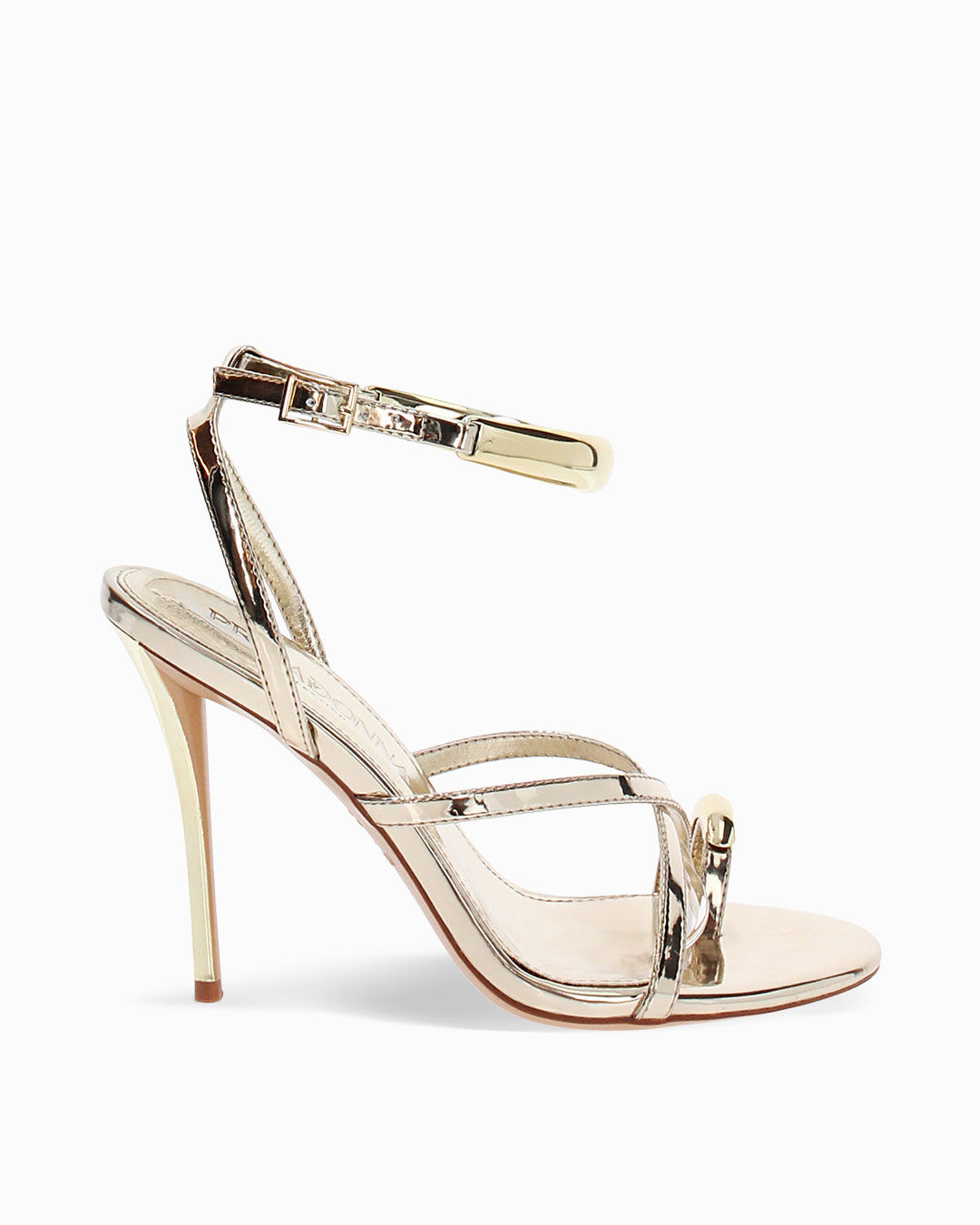 Sandali oro con tacco 10,5 cm