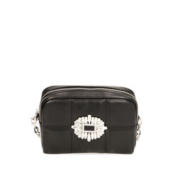 Borsa a tracolla gioiello nera, Primadonna, 215124664EPNEROUNI, 001a