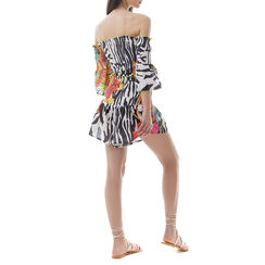 Shorts stampa nera in cotone, Primadonna, 210509930CONERSUNI, 004 preview