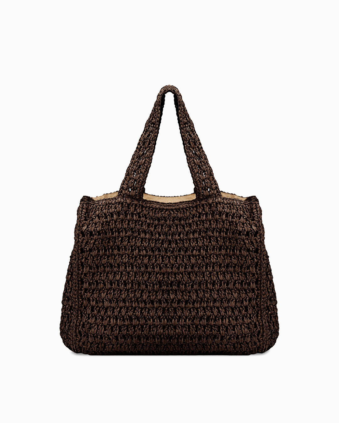 BORSA MARE GRANDE SINTETICO RAFFIA MORO