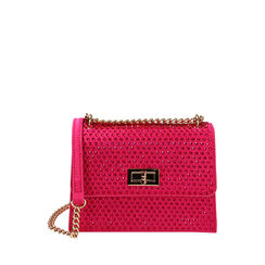 Borsa A Tracolla In Harris Tweed Fucsia Fatta A Mano Nel Regno Unito - Stile Unico E Pratico - Foto 3