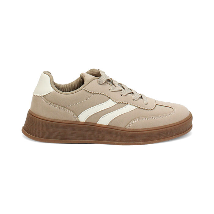 Zapatillas beige con detalles urban chic, Primadonna, 270115803TSBEIG036