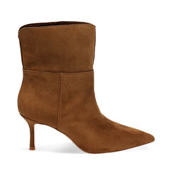 Botines cognac tac&oacute;n 7 cm, Zapatos, 272134602MFCOGN035, 001a