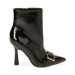 Botines naplack negros, tacón 10 cm, Primadonna, 202173905NPNERO035, 001 preview