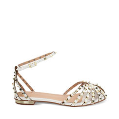 Ballerine slingback donna bianche, Primadonna, 25G472056EPBIAN035, 001a