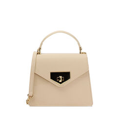 Mini bag beige con tracolla removibile, Borse, 275126728VEBEIGUNI, 001a