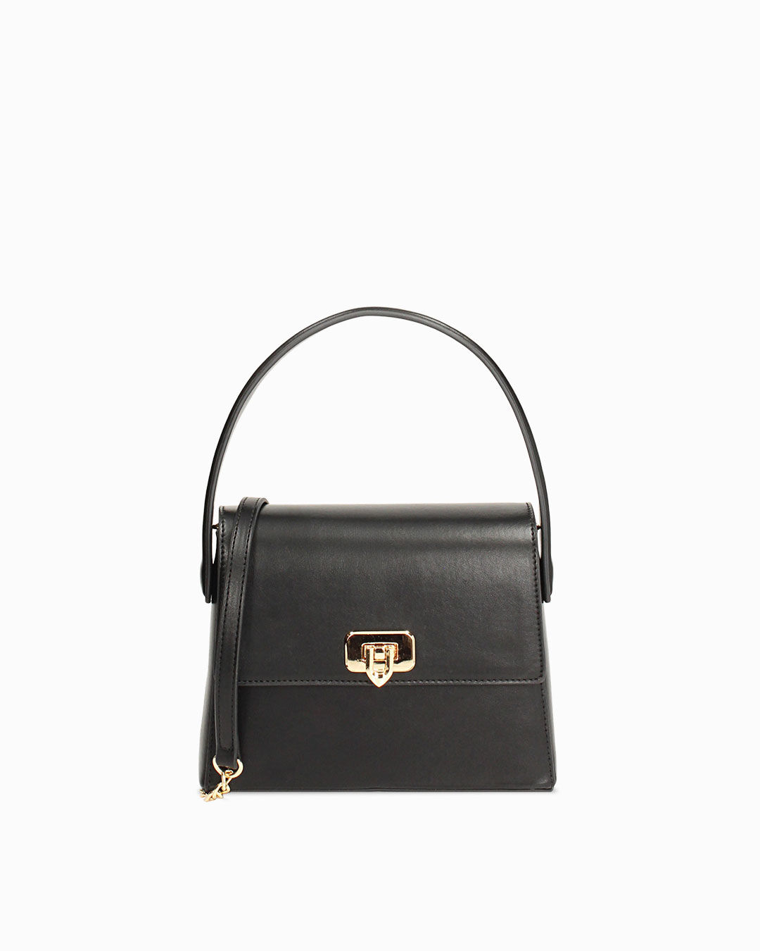 Mini bag nera con tracolla removibile