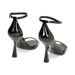 Sandales à talons noirs en vernis, Primadonna, 234961217VENERO038, 003 preview